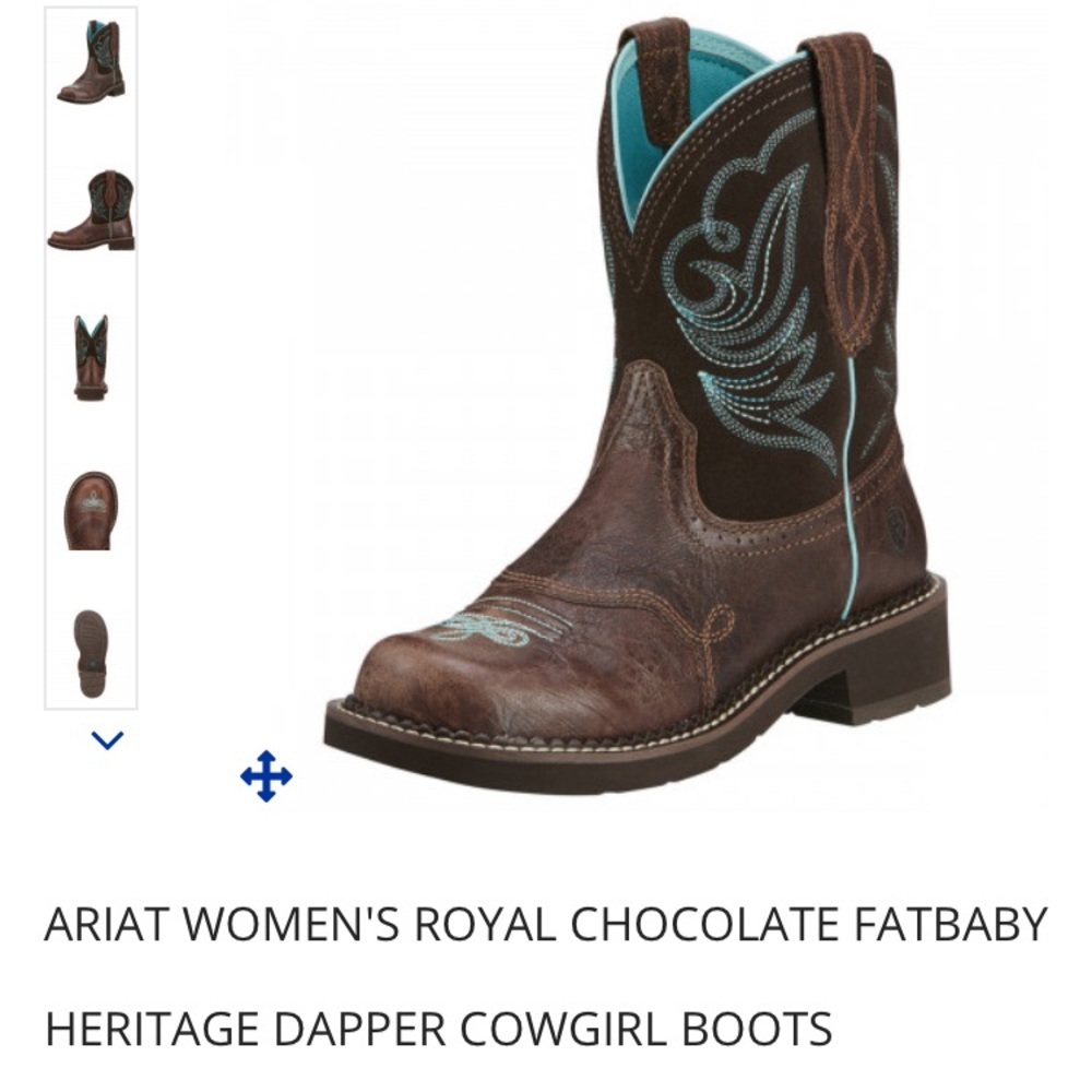 Ariat Woman’s Royal Chocolate Fatbaby Boots